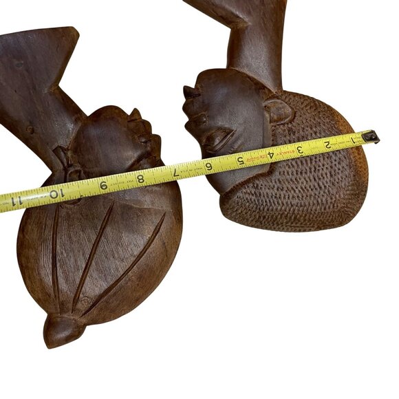 Hand-Carved African Wooden Wall Art Set - Picture 6 of 7